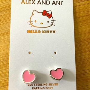 Alex and Ani Heart Earrings